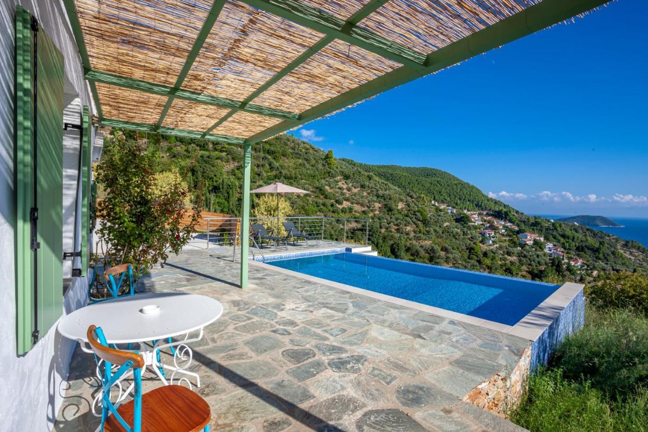Olea Skopelos Villas With Swimming Pools & Sea View Panormos  エクステリア 写真