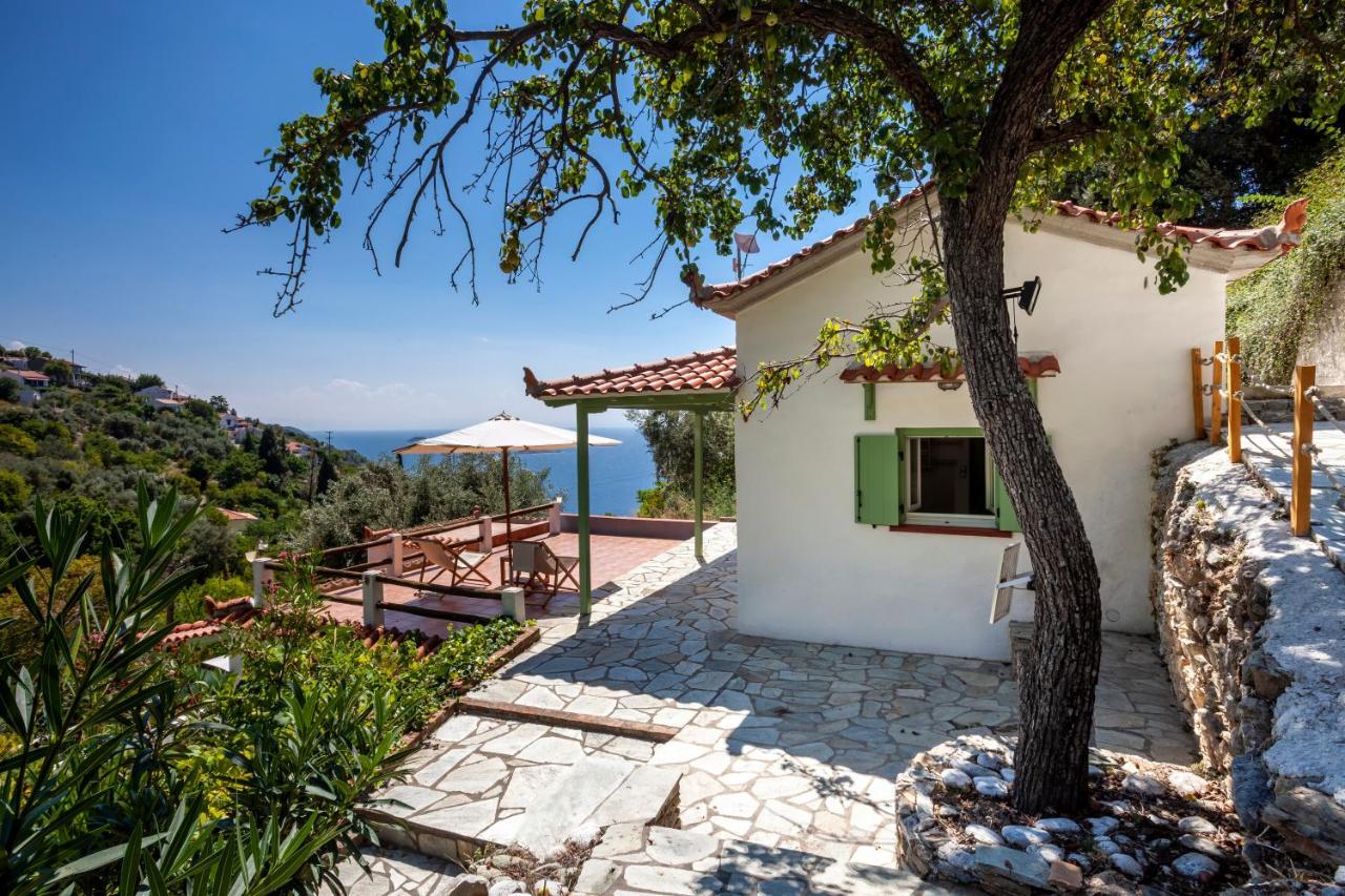 Olea Skopelos Villas With Swimming Pools & Sea View Panormos  エクステリア 写真