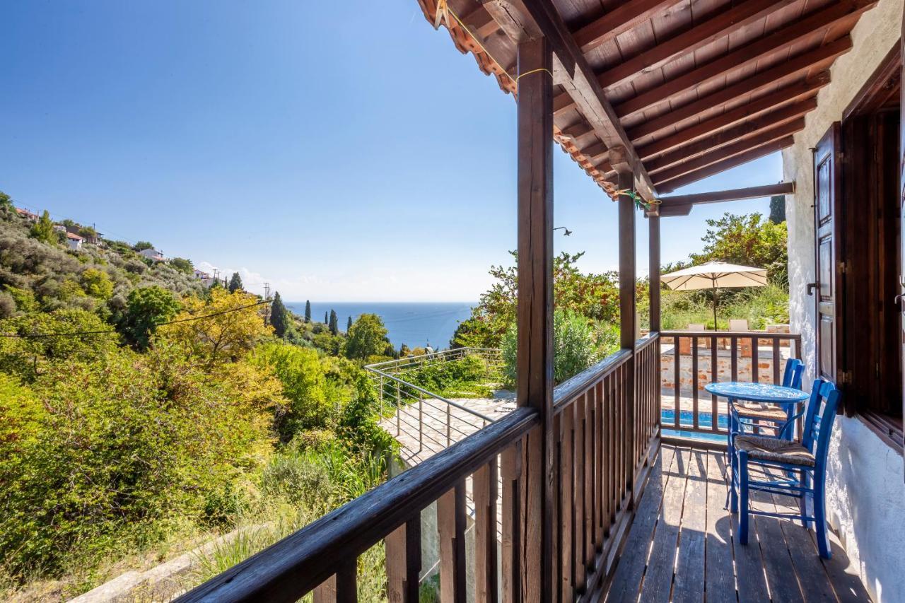 Olea Skopelos Villas With Swimming Pools & Sea View Panormos  エクステリア 写真