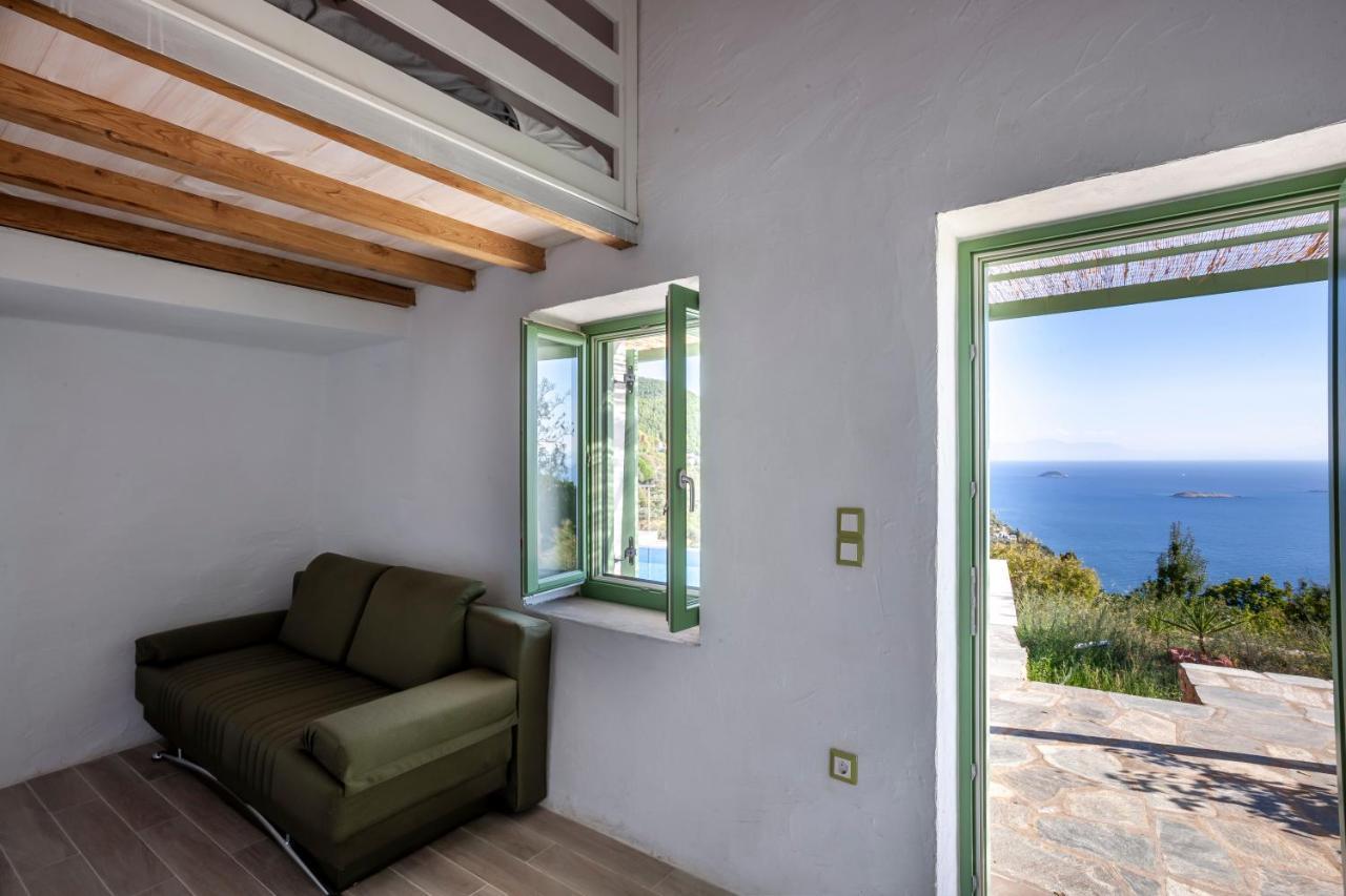 Olea Skopelos Villas With Swimming Pools & Sea View Panormos  エクステリア 写真