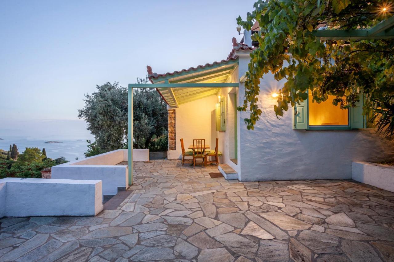 Olea Skopelos Villas With Swimming Pools & Sea View Panormos  エクステリア 写真
