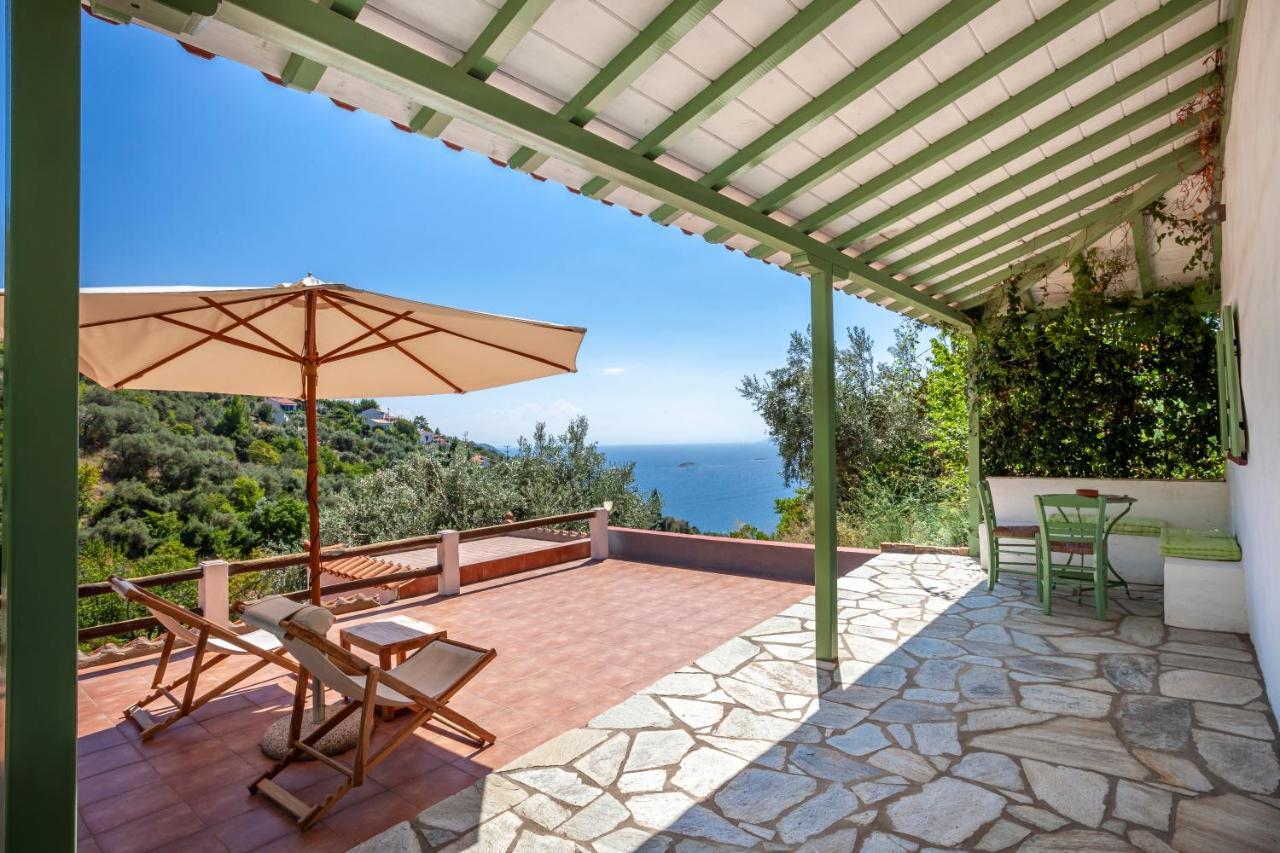 Olea Skopelos Villas With Swimming Pools & Sea View Panormos  エクステリア 写真